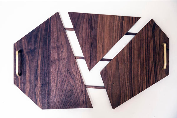 Claremont Expandable Serving Tray - All Walnut