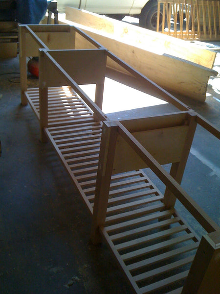 Vanity in the shop getting ready