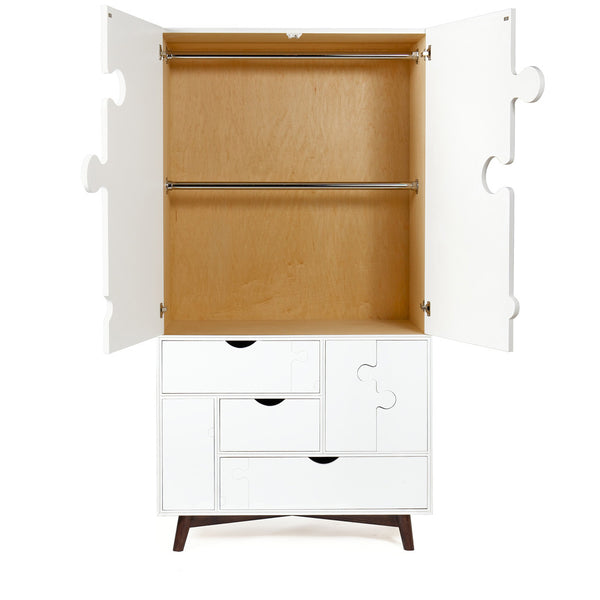 The Jigsaw Armoire (White)