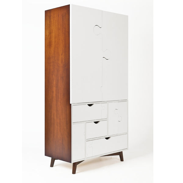 The Jigsaw Armoire (White)