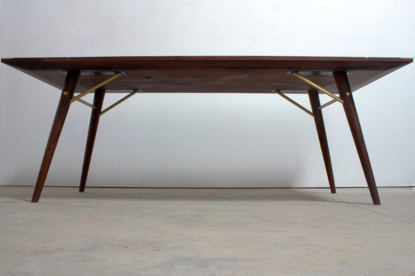 The Silverlake Dining Table With Brass
