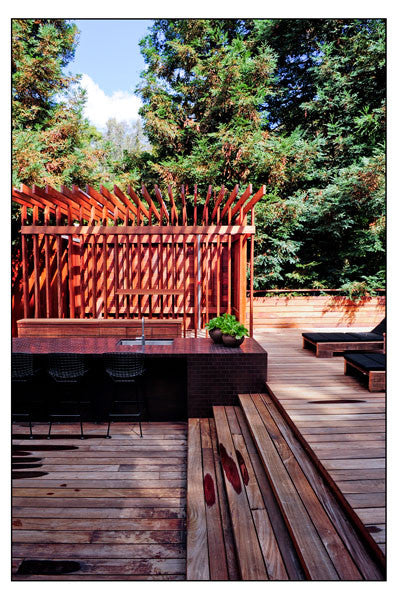 Laurel Canyon wooden deck