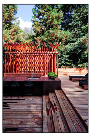 Laurel Canyon wooden deck